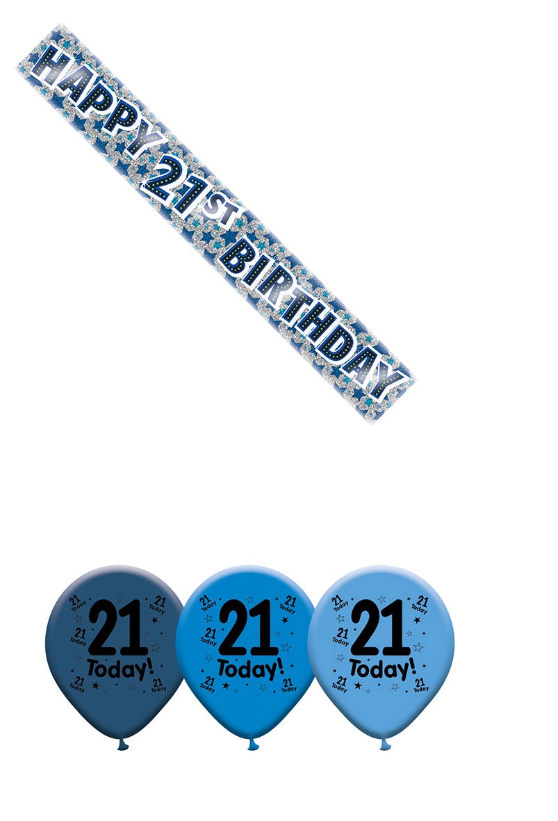 Various Designs Bundle D Balloon, Banner Ages 1 to 80