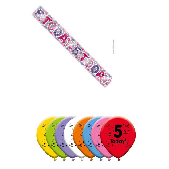 Various Designs Bundle D Balloon, Banner Ages 1 to 80