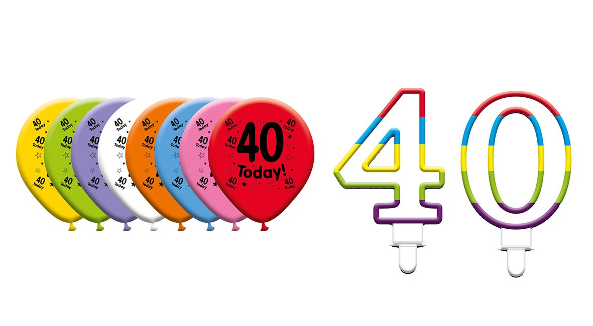 Various Designs Bundle E Balloon, Candle Ages 1 to 80