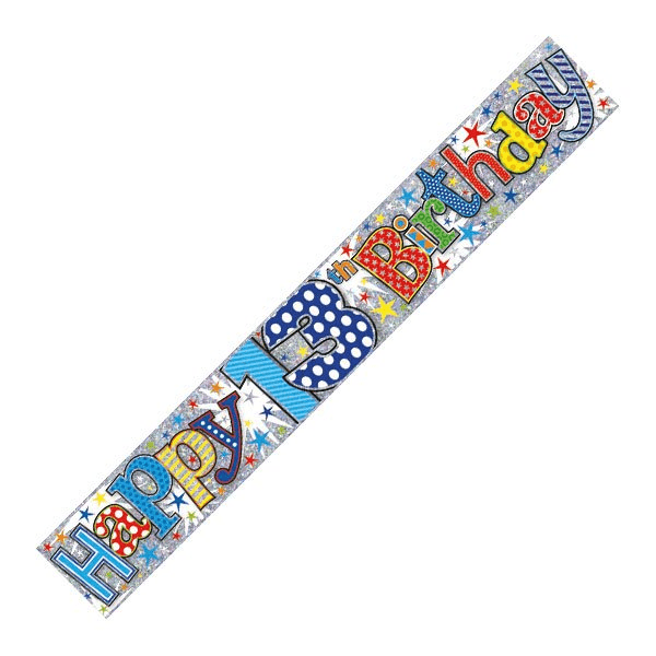 Age 13 Birthday Banner Male
