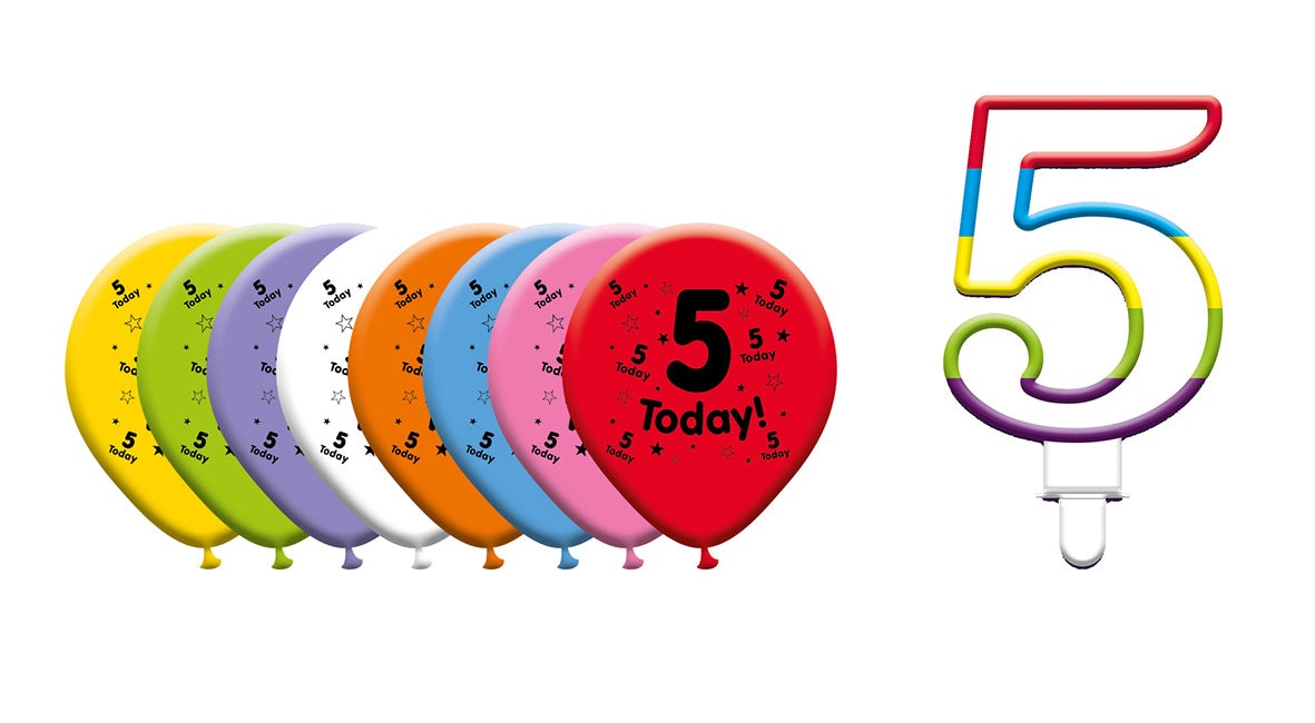 Various Designs Bundle E Balloon, Candle Ages 1 to 80