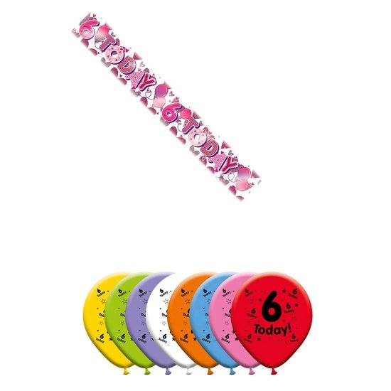 Various Designs Bundle D Balloon, Banner Ages 1 to 80