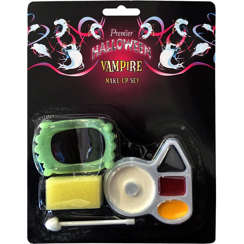 VAMPIRE MAKE UP BLOOD HALLOWEEN FANCY DRESS PARTY ACCESSORY KIT SET TEETH