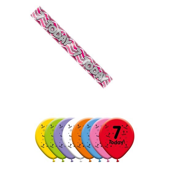 Various Designs Bundle D Balloon, Banner Ages 1 to 80