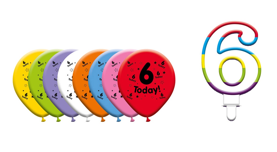 Various Designs Bundle E Balloon, Candle Ages 1 to 80