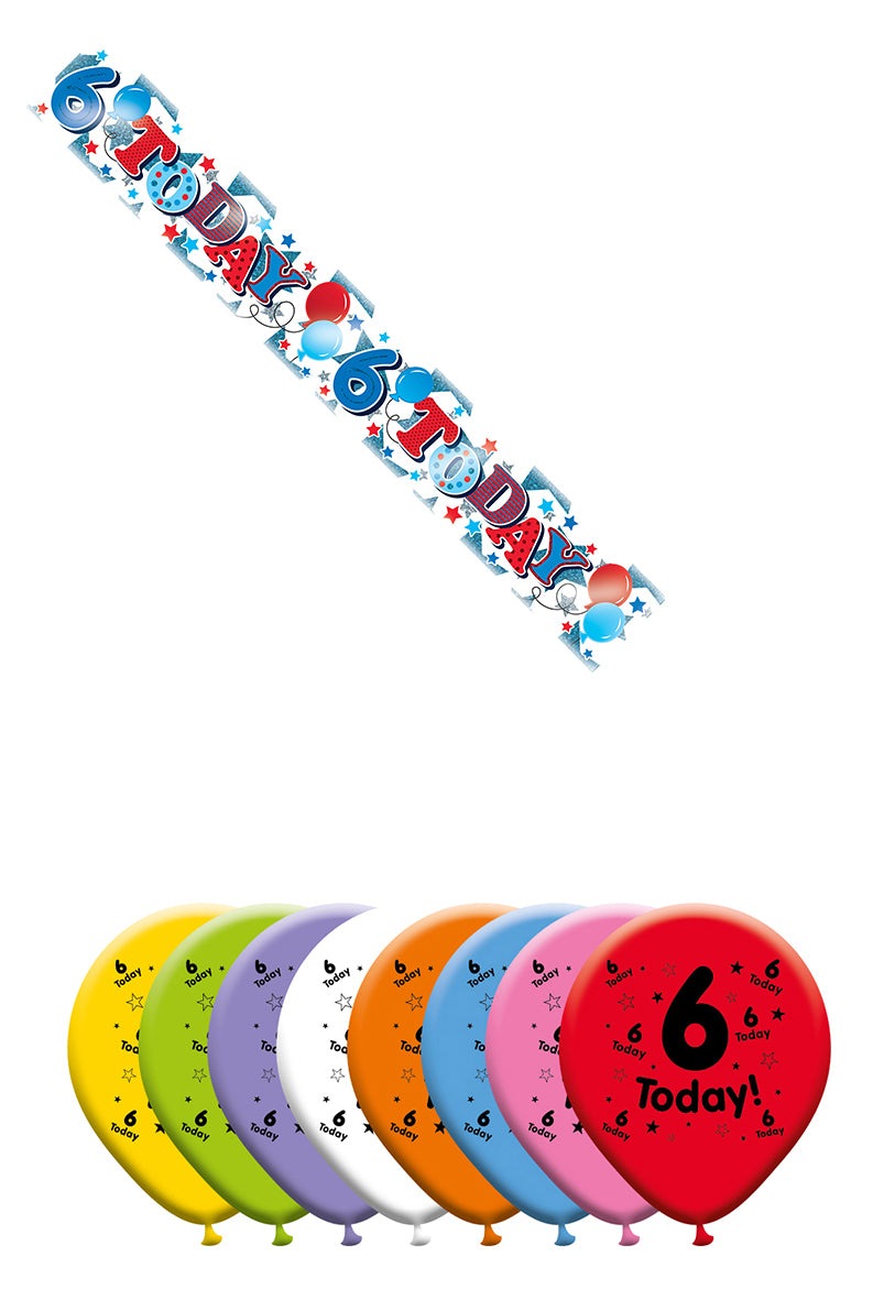 Various Designs Bundle D Balloon, Banner Ages 1 to 80