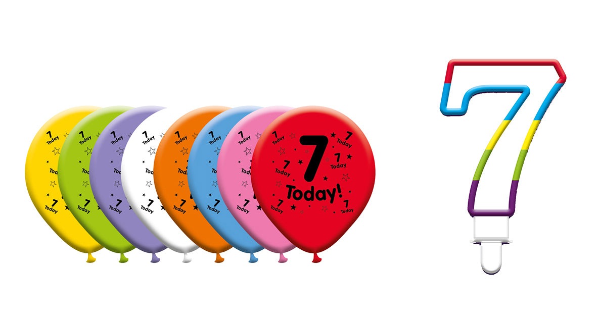 Various Designs Bundle E Balloon, Candle Ages 1 to 80