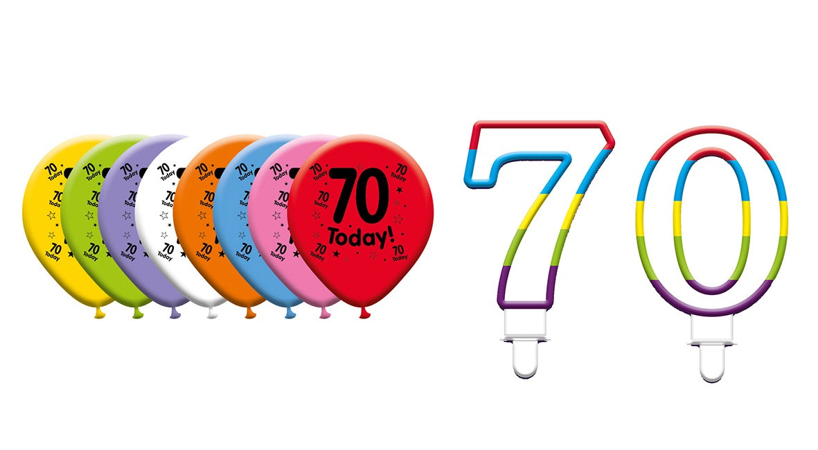 Various Designs Bundle E Balloon, Candle Ages 1 to 80