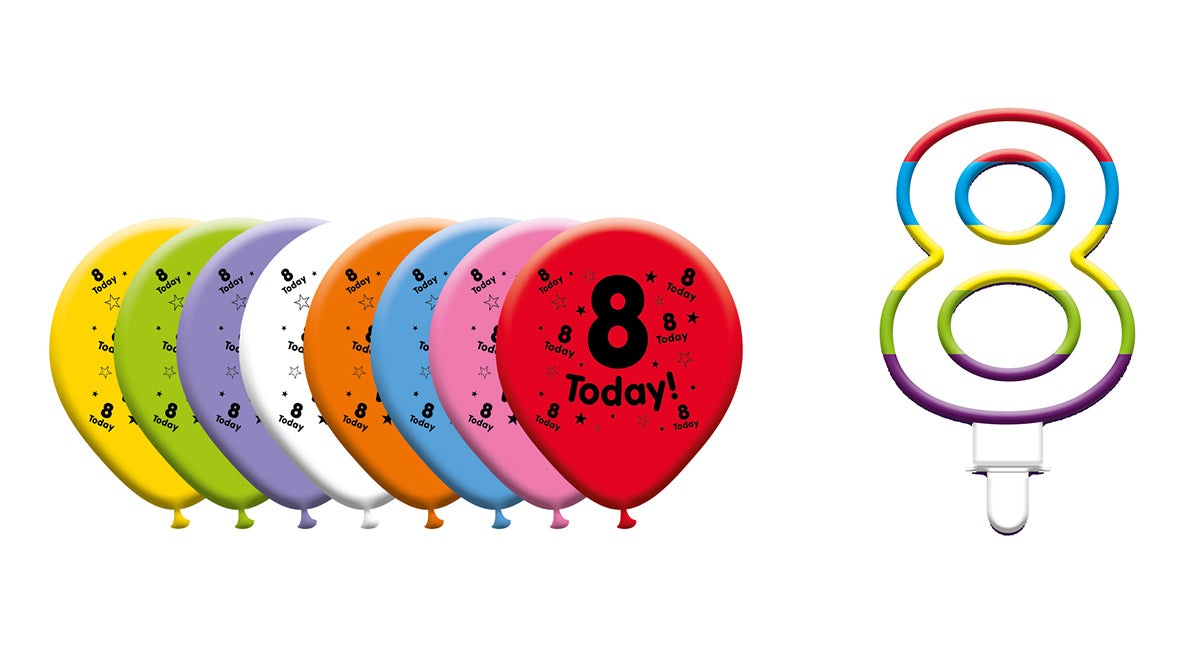 Various Designs Bundle E Balloon, Candle Ages 1 to 80