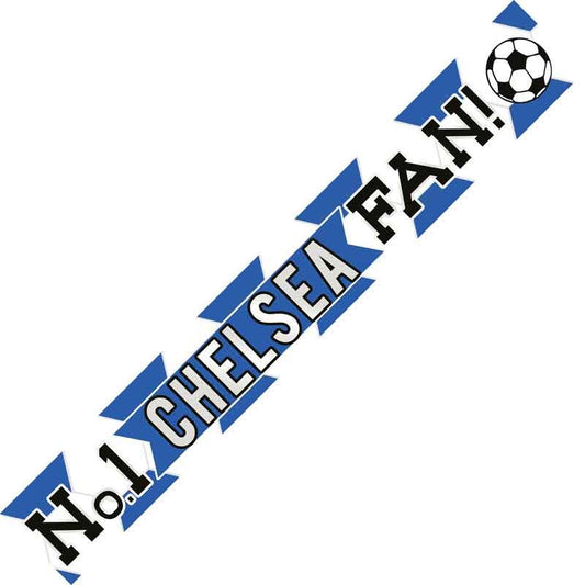 Chelsea Number 1 Chelsea Fan Football Banner Birthday Party Decor Footie No.1 Chelsea Supporter