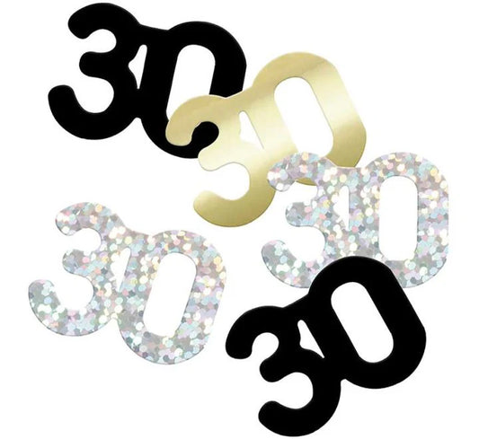 Black & Silver 30th Confetti