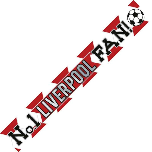 Liverpool Number 1 Liverpool Fan Football Banner Birthday Party Decor Footie No.1 Liverpool Supporter