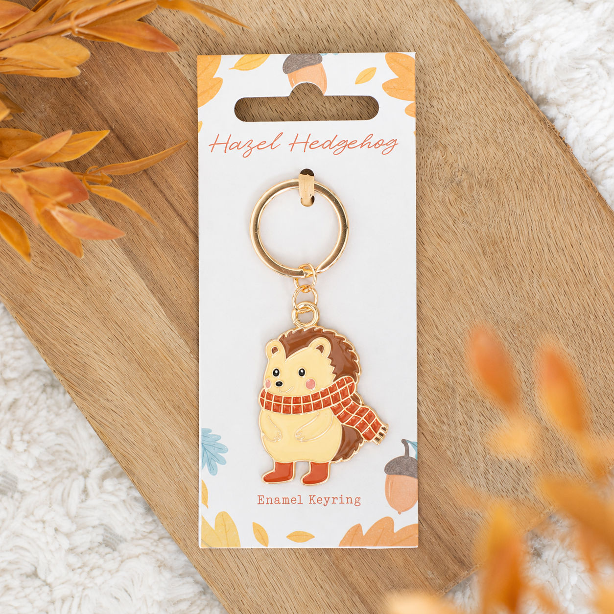 Hazel Hedgehog Keyring