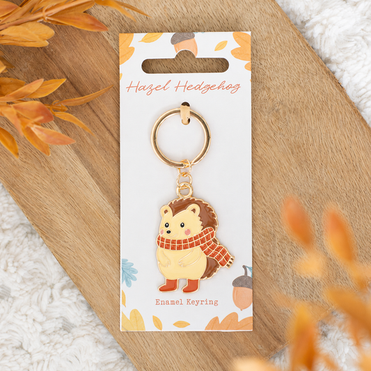 Hazel Hedgehog Keyring