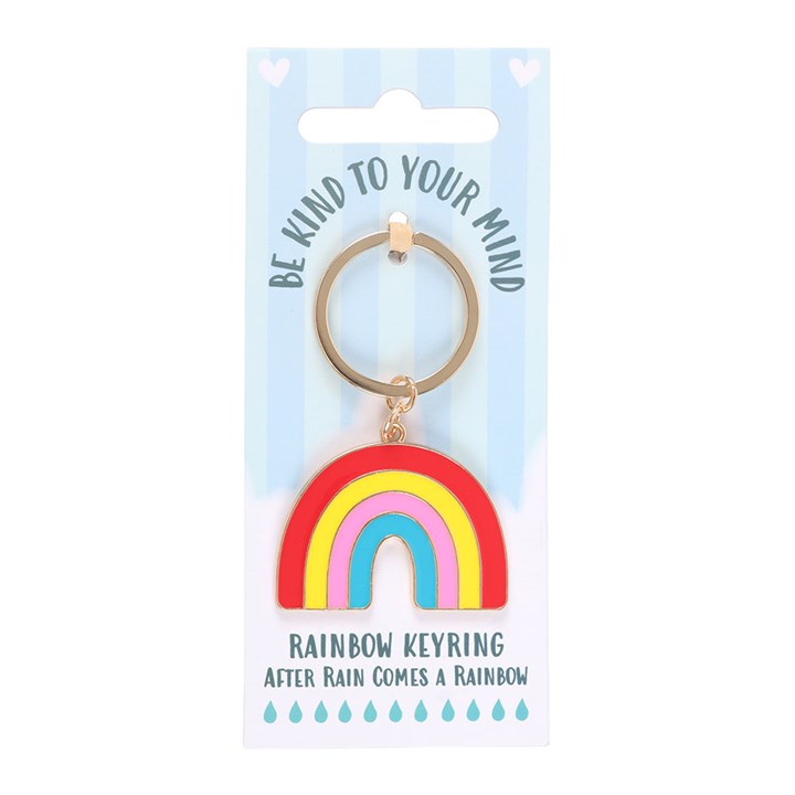 Be Kind to Your Mind Rainbow Keyring