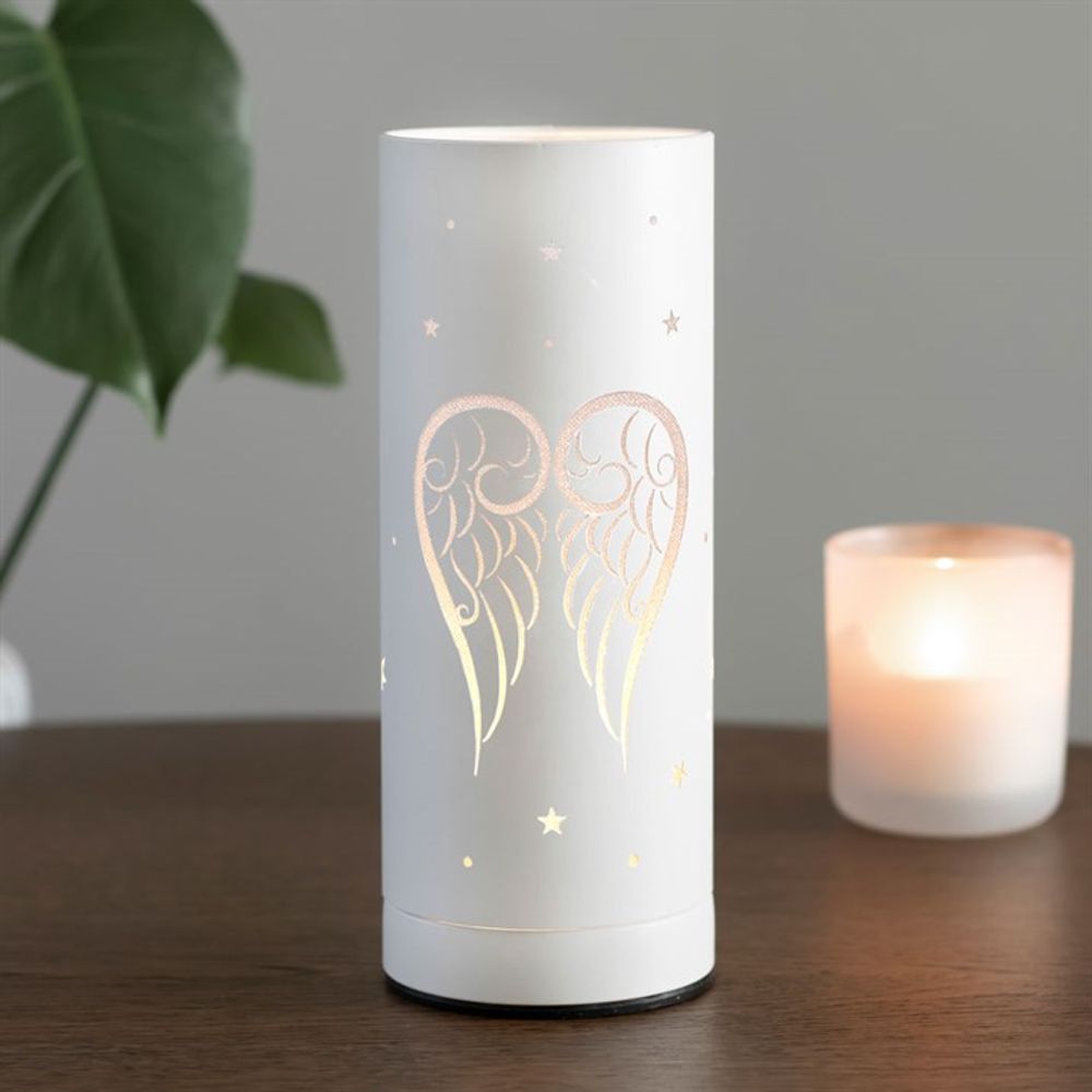 White Angel Wings Electric Aroma Lamp