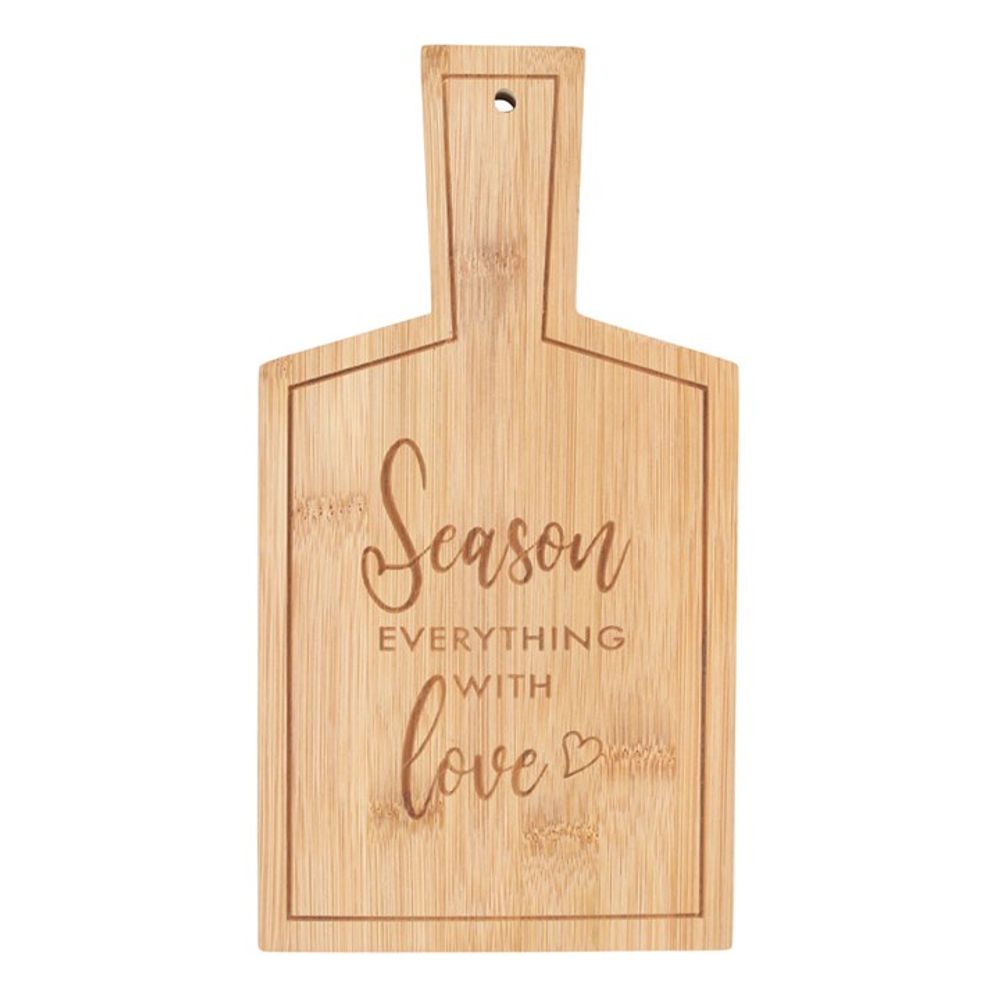 Season Everything with Love Bamboo Serving Board