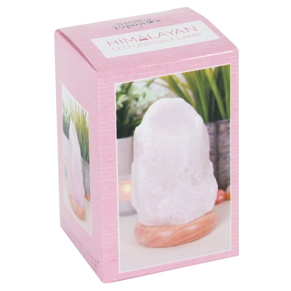 White Colour Changing USB Salt Lamp