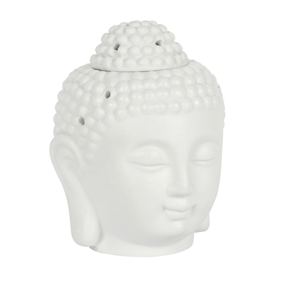 White Buddha Head Oil Burner