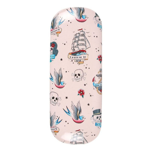 Tattoo Print Glasses Case