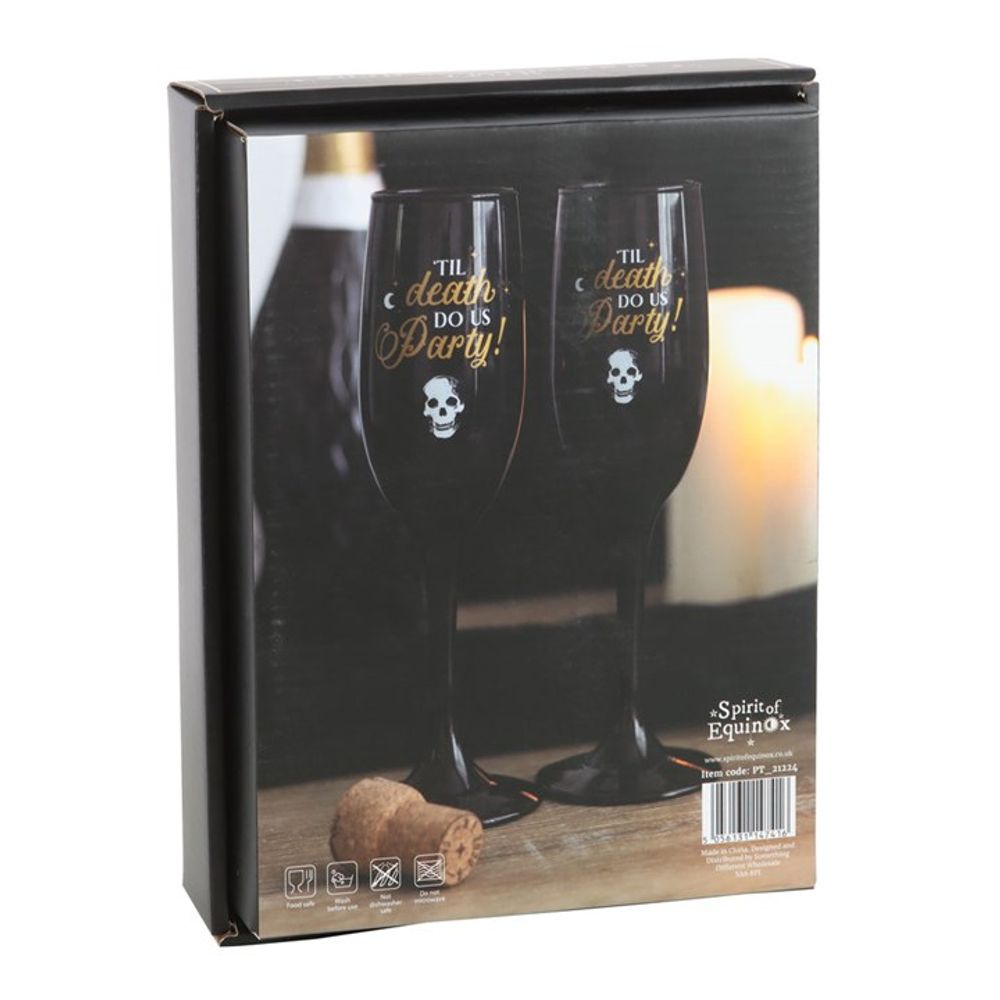 Til Death Do Us Party Champagne Flute Set