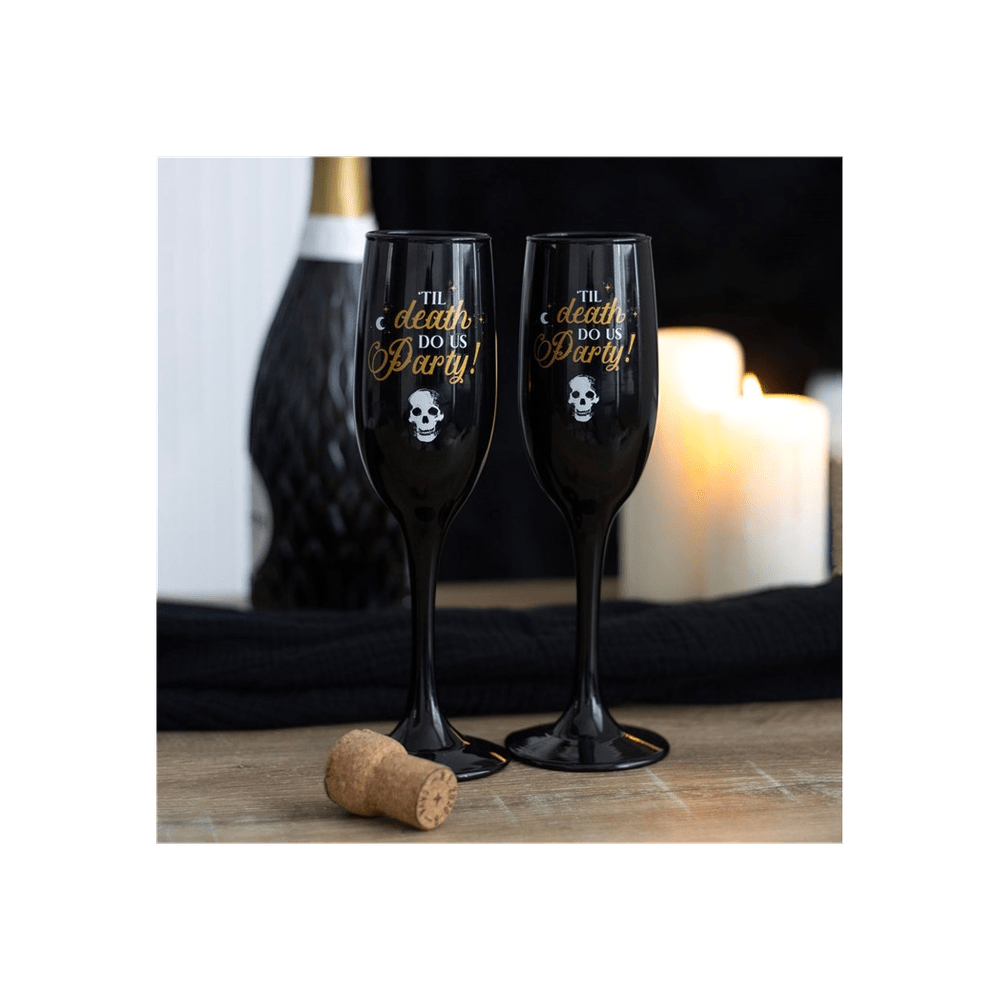 Til Death Do Us Party Champagne Flute Set