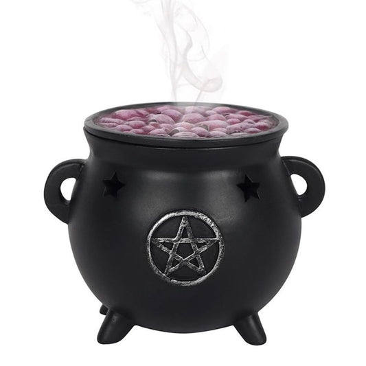 Pentagram Cauldron Incense Cone Holder