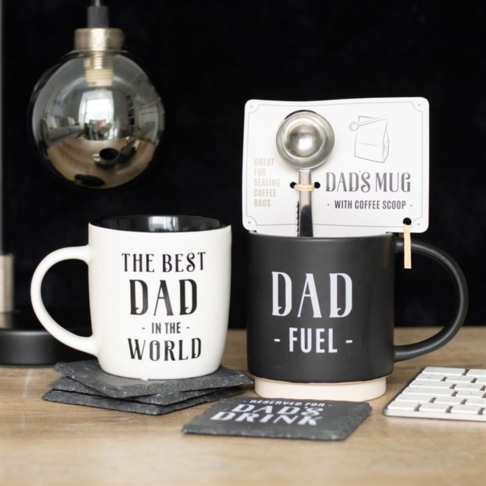 Dad Fuel Mug and Coffee Scoop Clip