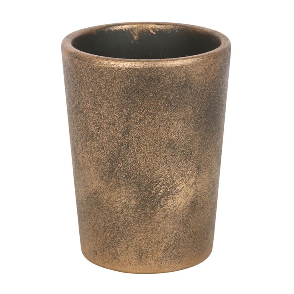 Green Man Bronze Terracotta Plant Pot by Lisa Parker