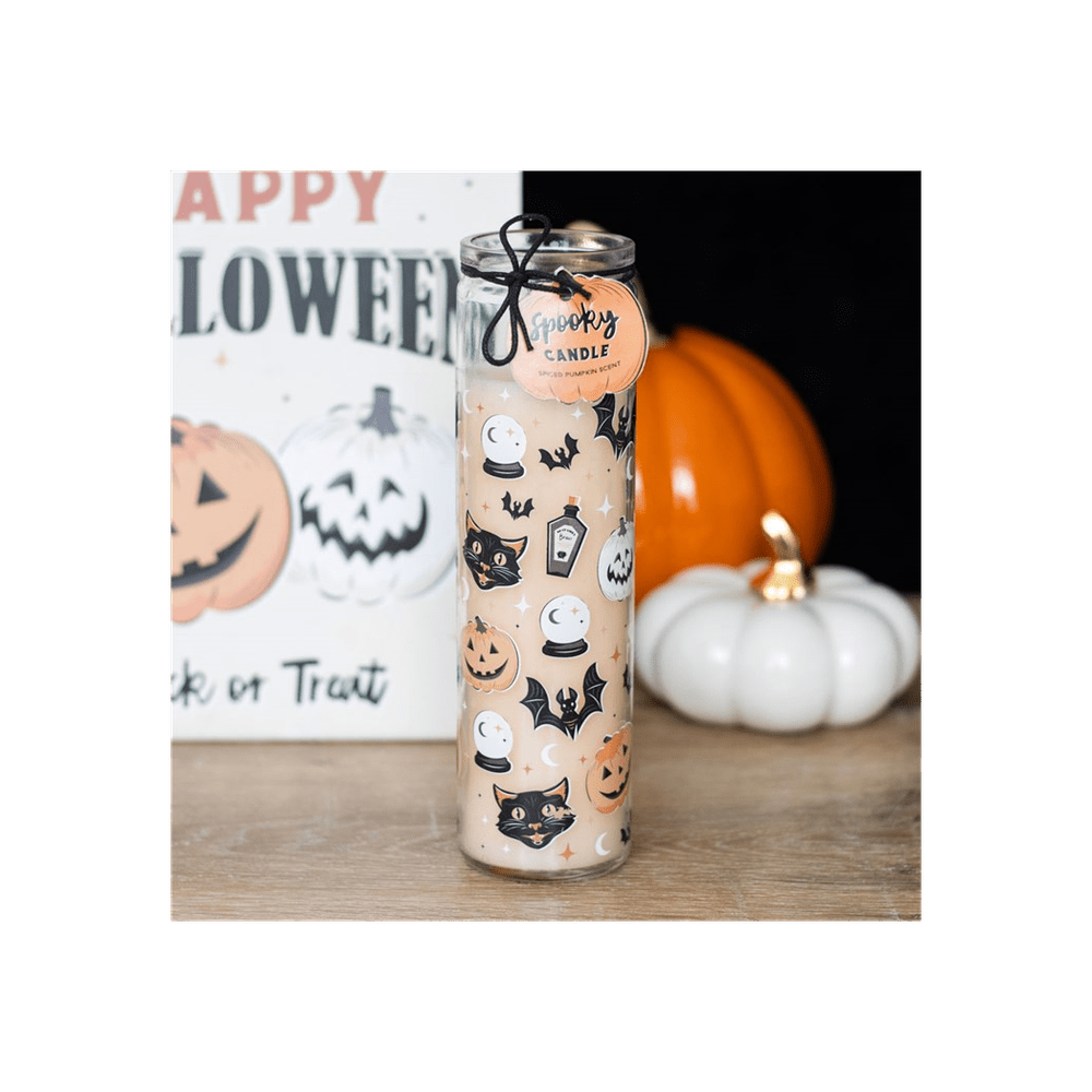 Spooky Spiced Pumpkin Tube Candle