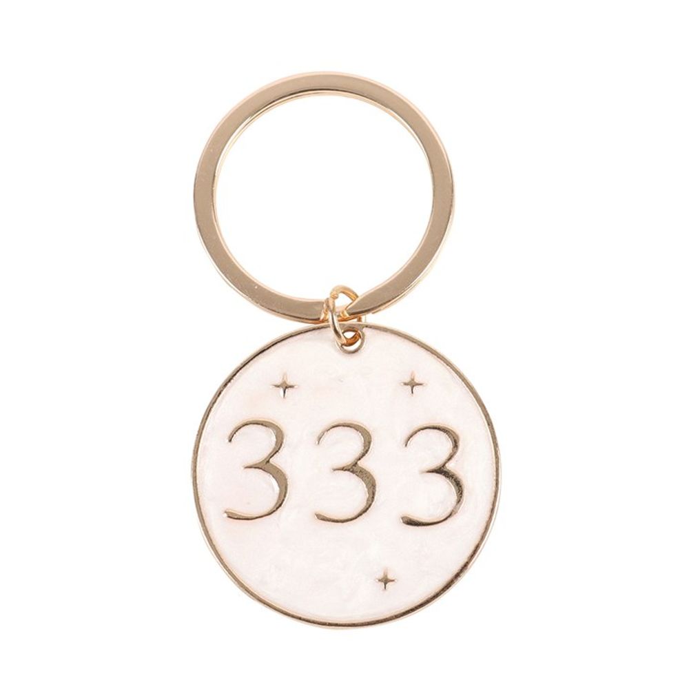 333 Angel Number Keyring