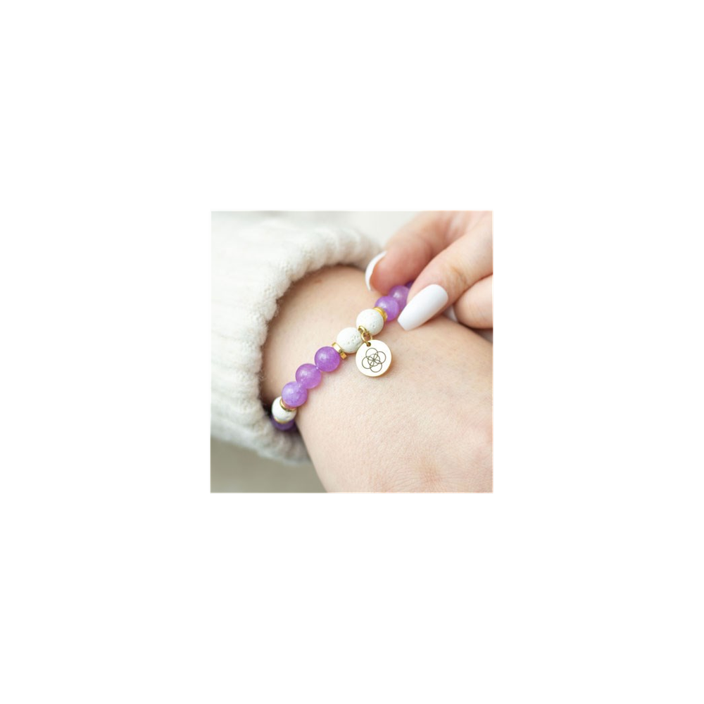 Anti-Anxiety Amethyst Crystal Essential Oil Bracelet