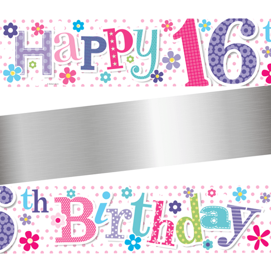 Age 16 Birthday Banner Female