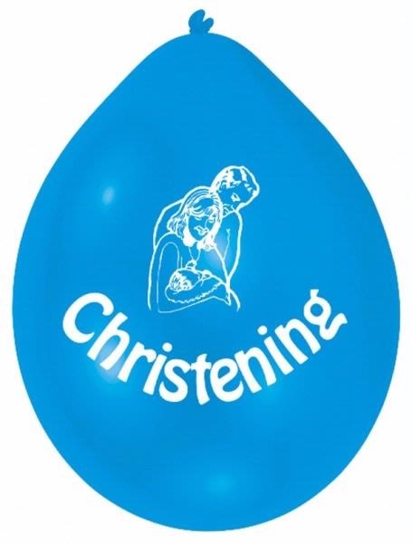 Christening Boy Balloons 10 Per Pkt