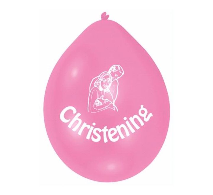 Christening Girl Balloons 10 Per Pkt