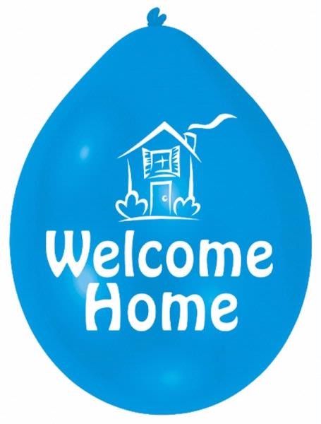 Welcome Home Balloons 10 Per Pkt