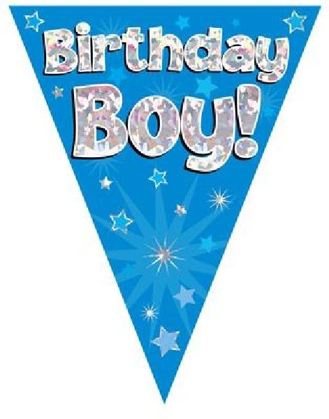 Party Bunting Birthday Boy Blue