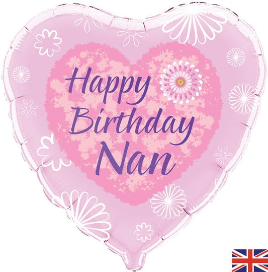 Happy Birthday Nan Foil Balloon