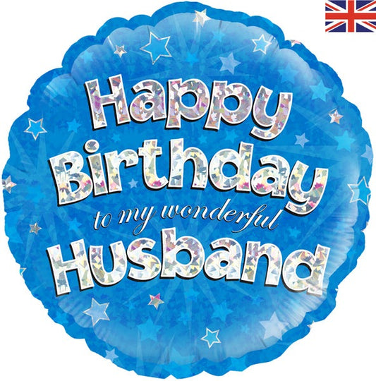 Happy Birthday Husband Foil Balloon