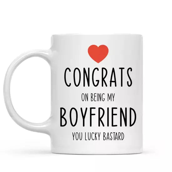 Congrats Boyfriend Valentines Cup