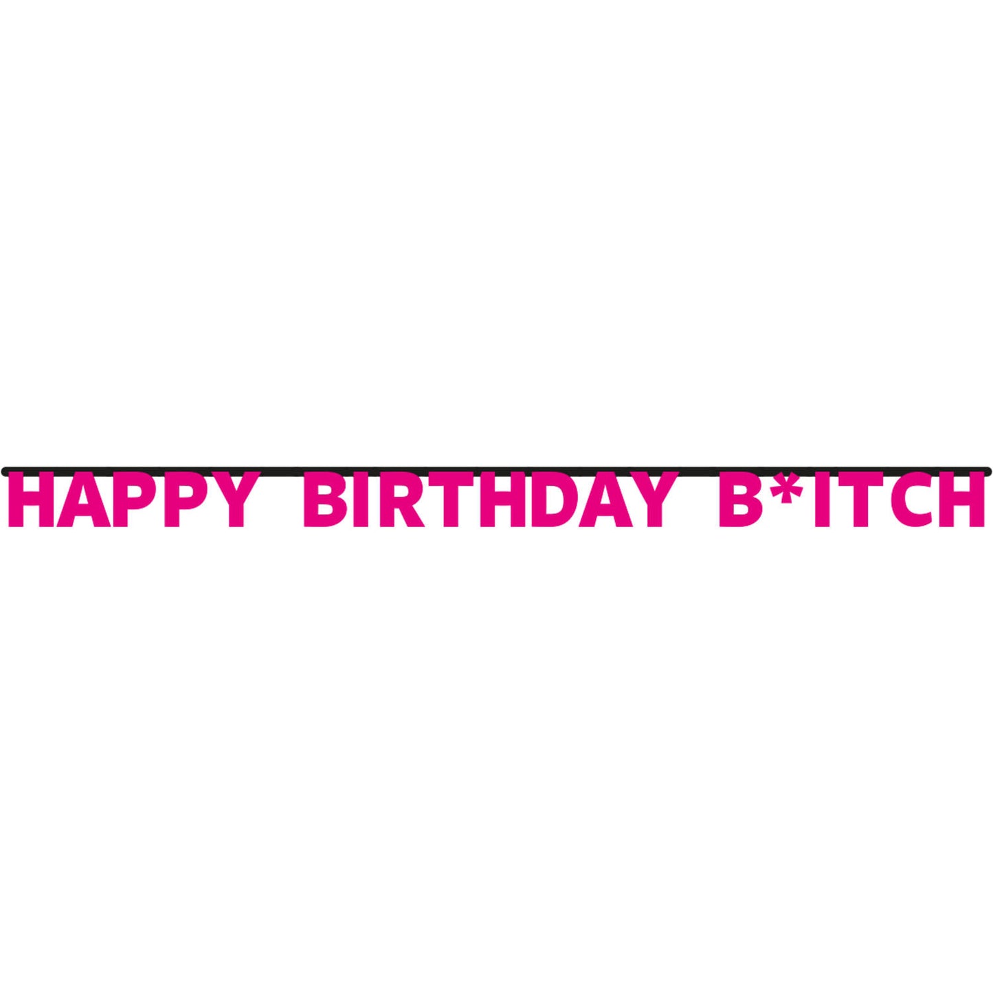 Happy Birthday B*tch Letter Banner