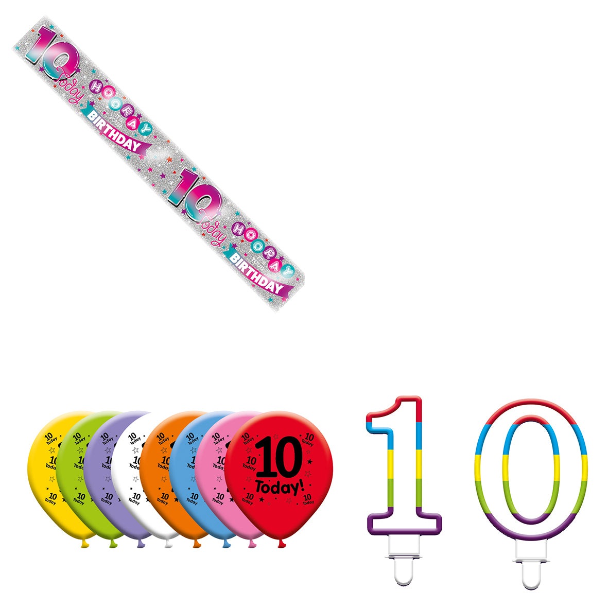 Various Designs Bundle I Banner, Balloon, Candle Ages 1 to 80