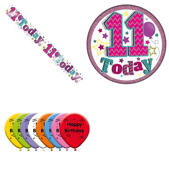 Various Designs Bundle H Banner, Balloon, Badge Ages 1 to 80