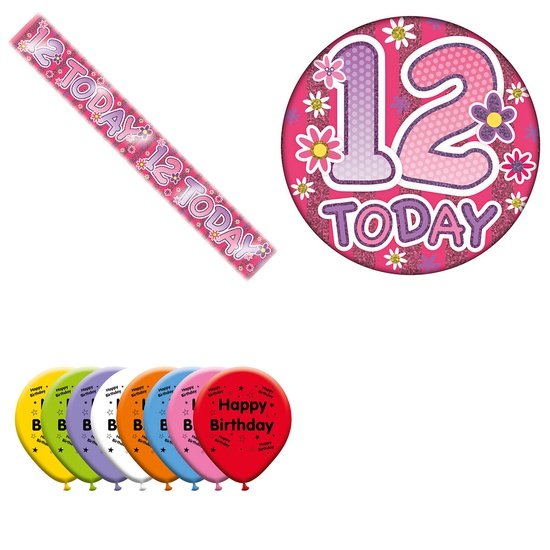 Various Designs Bundle H Banner, Balloon, Badge Ages 1 to 80