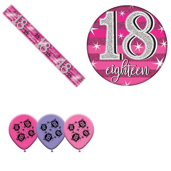 Various Designs Bundle H Banner, Balloon, Badge Ages 1 to 80