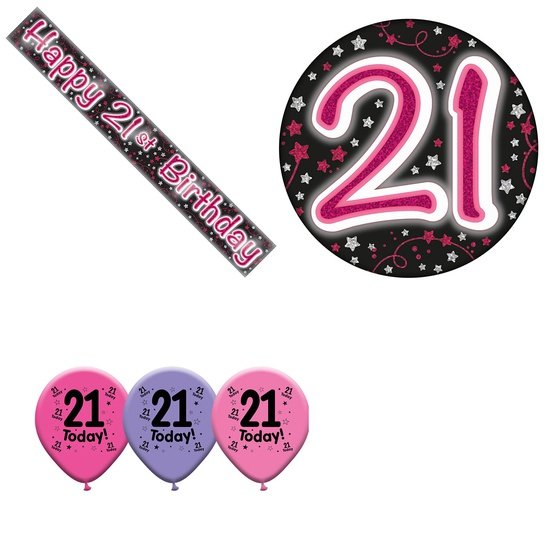 Various Designs Bundle H Banner, Balloon, Badge Ages 1 to 80