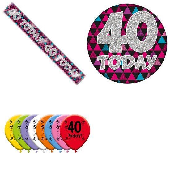 Various Designs Bundle H Banner, Balloon, Badge Ages 1 to 80