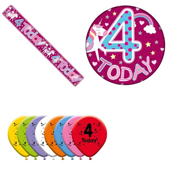 Various Designs Bundle H Banner, Balloon, Badge Ages 1 to 80