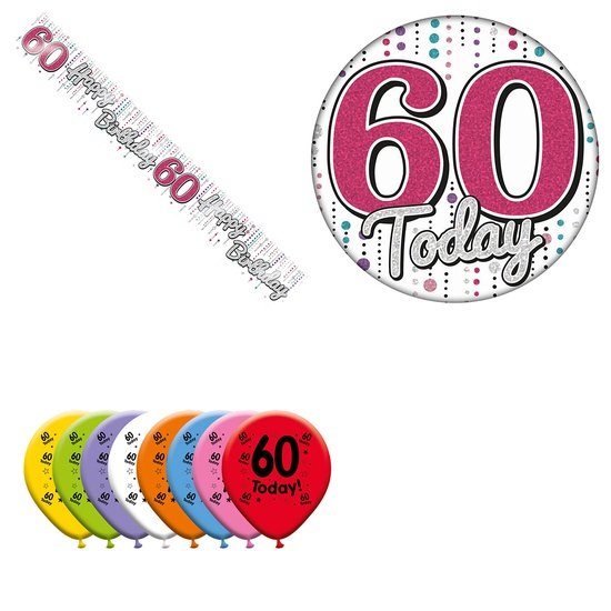 Various Designs Bundle H Banner, Balloon, Badge Ages 1 to 80