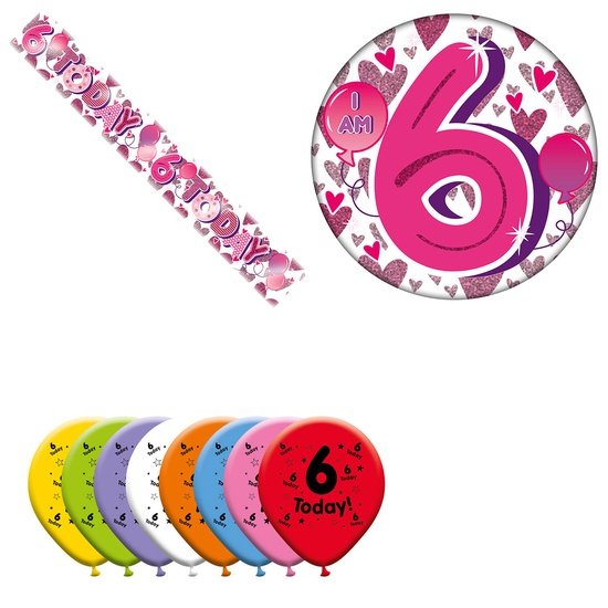 Various Designs Bundle H Banner, Balloon, Badge Ages 1 to 80